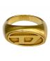 DIESEL（ディーゼル）の古着「D-LOGO RING/ディーロゴリング」｜ゴールド