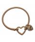 PANDORA（パンドラ）の古着「MOMENTS HEART CLOSURE SNAKE CHAIN BRACELAT」｜ピンク