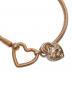 PANDORA (パンドラ) MOMENTS HEART CLOSURE SNAKE CHAIN BRACELAT ピンク：6000円