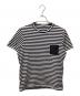 MONCLER（モンクレール）の古着「MAGLIA T-SHIRT」｜ホワイト×ネイビー