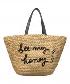 Kate Spadeケイトスペード）の古着「Picnic Perfect Straw Bee Tote」｜ベージュ