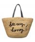 Kate Spade（ケイトスペード）の古着「Picnic Perfect Straw Bee Tote」｜ベージュ