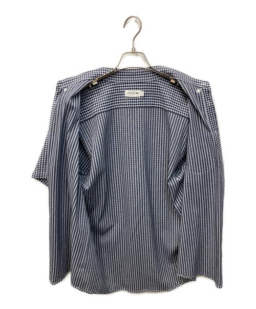 LACOSTE（ラコステ）LACOSTE (ラコステ) ギンガムチェックシャツ ブルー サイズ:M/Lの古着・服飾アイテム