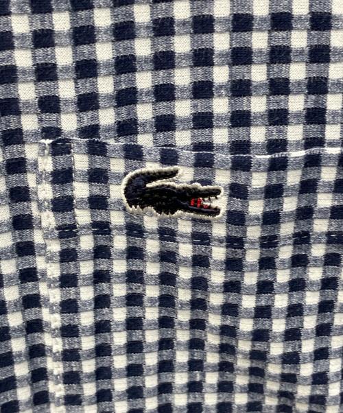 LACOSTE（ラコステ）LACOSTE (ラコステ) ギンガムチェックシャツ ブルー サイズ:M/Lの古着・服飾アイテム