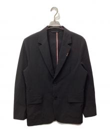 PAUL SMITH（ポールスミス）の古着「ナイロンストレッチーラードジャケット」｜ブラック