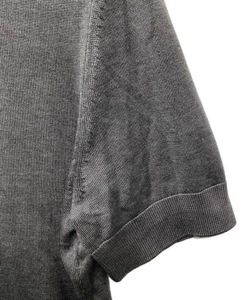 BOSS HUGO BOSS（ボス ヒューゴボス）BOSS HUGO BOSS (ボス ヒューゴボス) シルクコットンサマーニット グレー サイズ:Mの古着・服飾アイテム