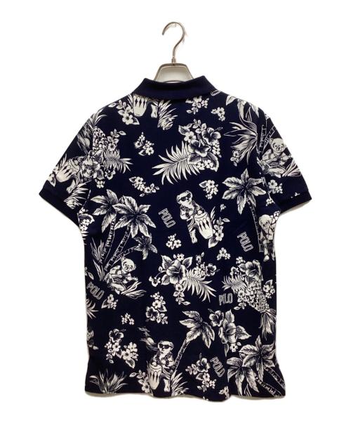 POLO RALPH LAUREN（ポロ・ラルフローレン）POLO RALPH LAUREN (ポロ・ラルフローレン) HAWAIIAN BEAR CUSTOM SLIM FIT ポロシャツ ネイビー サイズ:Mの古着・服飾アイテム