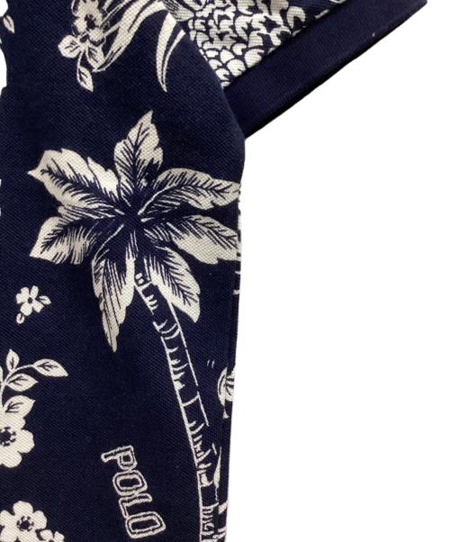 POLO RALPH LAUREN（ポロ・ラルフローレン）POLO RALPH LAUREN (ポロ・ラルフローレン) HAWAIIAN BEAR CUSTOM SLIM FIT ポロシャツ ネイビー サイズ:Mの古着・服飾アイテム