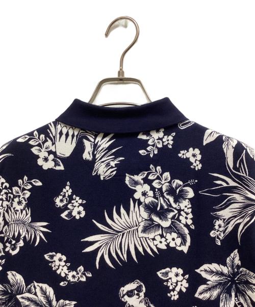 POLO RALPH LAUREN（ポロ・ラルフローレン）POLO RALPH LAUREN (ポロ・ラルフローレン) HAWAIIAN BEAR CUSTOM SLIM FIT ポロシャツ ネイビー サイズ:Mの古着・服飾アイテム