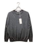 Graphpaperグラフペーパー）の古着「High Gauge Crew Neck Knit/ハイゲージクルーネックニット」｜グレー