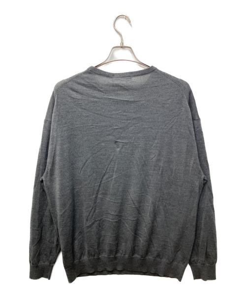 Graphpaper（グラフペーパー）Graphpaper (グラフペーパー) High Gauge Crew Neck Knit/ハイゲージクルーネックニット グレー サイズ:2の古着・服飾アイテム
