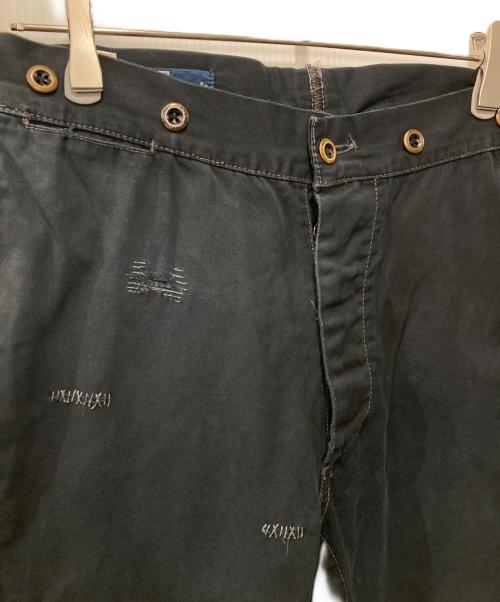POLO RALPH LAUREN（ポロ・ラルフローレン）POLO RALPH LAUREN (ポロ・ラルフローレン) 90s/ダブルニーコットンワイドパンツ ネイビー サイズ:32/32の古着・服飾アイテム