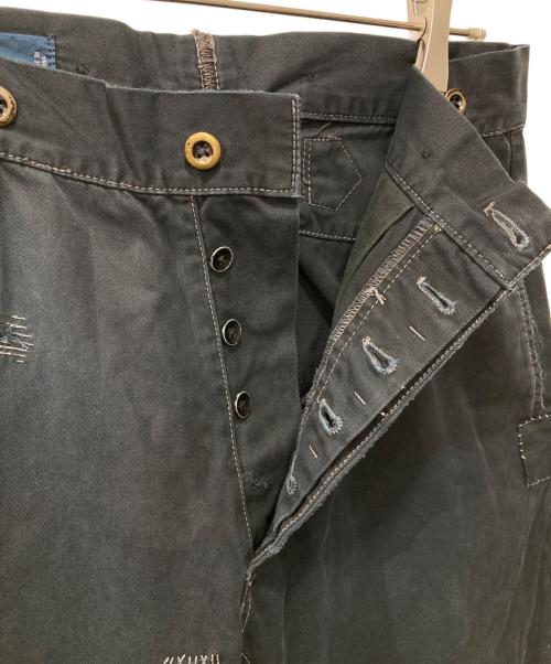 POLO RALPH LAUREN（ポロ・ラルフローレン）POLO RALPH LAUREN (ポロ・ラルフローレン) 90s/ダブルニーコットンワイドパンツ ネイビー サイズ:32/32の古着・服飾アイテム