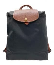 LONGCHAMP（ロンシャン）の古着「ル プリアージュ オリジナル M バックパック」｜ブラック