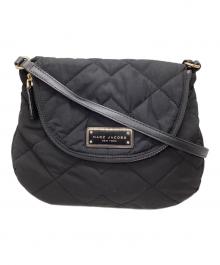 MARC JACOBS（マークジェイコブス）の古着「ロゴプレートキルティングショルダーバッグ」｜ブラック