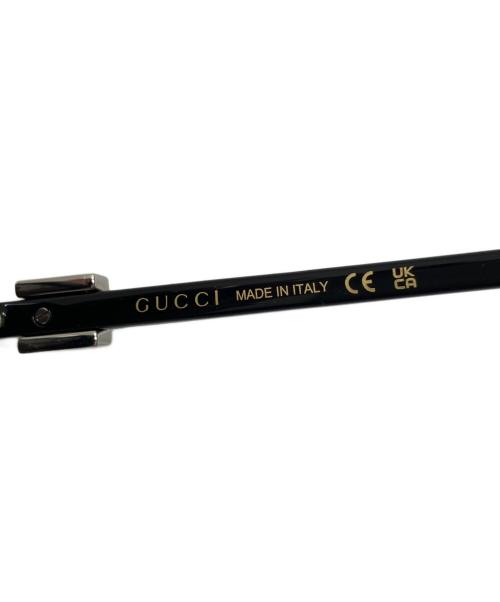 GUCCI（グッチ）GUCCI (グッチ) Asian Fit 001/アジアンフィットオーバル型サングラス ブラック サイズ:56□18-145の古着・服飾アイテム