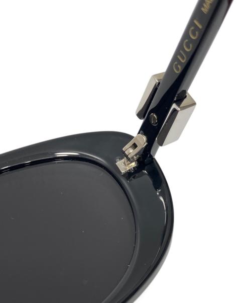 GUCCI（グッチ）GUCCI (グッチ) Asian Fit 001/アジアンフィットオーバル型サングラス ブラック サイズ:56□18-145の古着・服飾アイテム