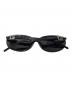 GUCCI (グッチ) Asian Fit 001/アジアンフィットオーバル型サングラス ブラック サイズ:56□18-145：18000円