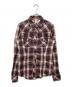 TRUE RELIGION（トゥルー レリジョン）の古着「ウエスタンシャツ」｜レッド×グレー