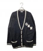 Geminiゲミニー）の古着「ワッペンツキニットカーディガン」｜ブラック