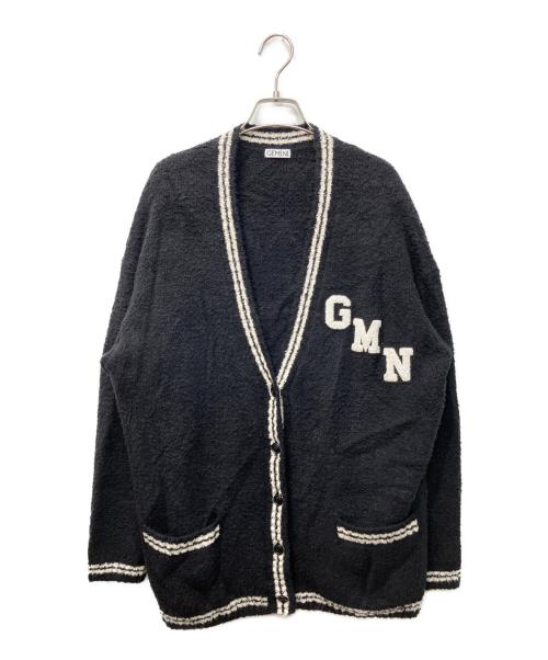 Gemini（ゲミニー）Gemini (ゲミニー) ワッペンツキニットカーディガン ブラック サイズ:FREEの古着・服飾アイテム