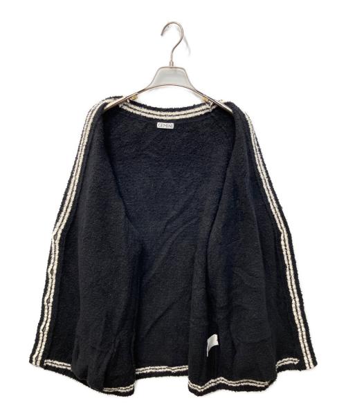 Gemini（ゲミニー）Gemini (ゲミニー) ワッペンツキニットカーディガン ブラック サイズ:FREEの古着・服飾アイテム