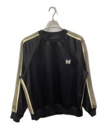 Needles（ニードルズ）の古着「TRACK CREW NECK SHIRT / トラッククルーネックシャツ」｜ブラック