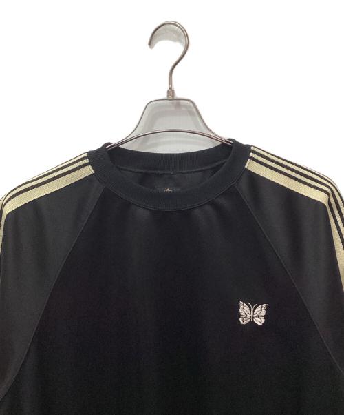 Needles（ニードルズ）Needles (ニードルズ) TRACK CREW NECK SHIRT / トラッククルーネックシャツ ブラック サイズ:Lの古着・服飾アイテム