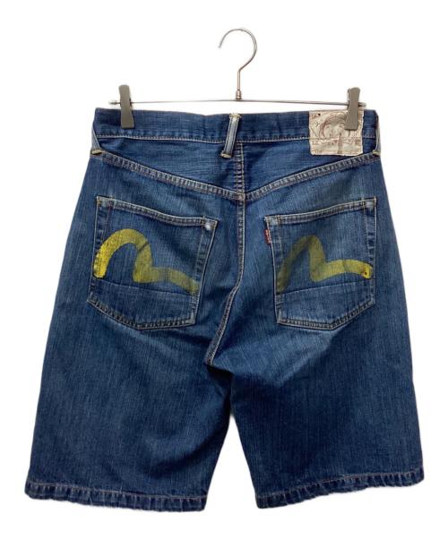 EVISU（エヴィス）EVISU (エヴィス) カモメペイントデニムショーツ ブルー サイズ:32の古着・服飾アイテム