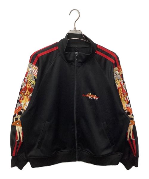 doublet（ダブレット）doublet (ダブレット) カオス刺繍ジャージブルゾン ブラック サイズ:不明の古着・服飾アイテム