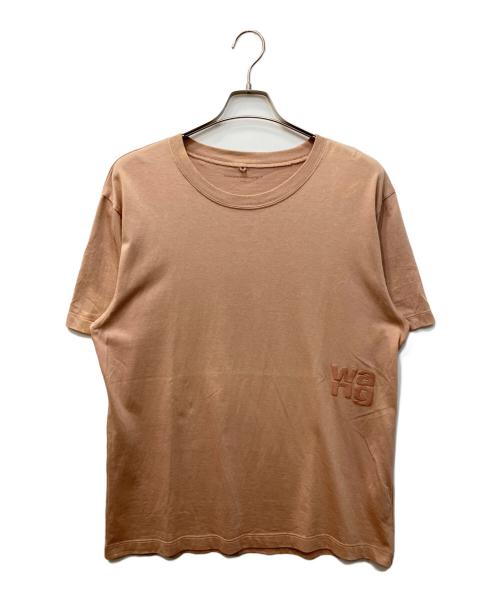 T by ALEXANDER WANG（ティーバイアレキサンダーワン）T by ALEXANDER WANG (ティーバイアレキサンダーワン) ロゴ半袖Tシャツ ピンク サイズ:Lの古着・服飾アイテム