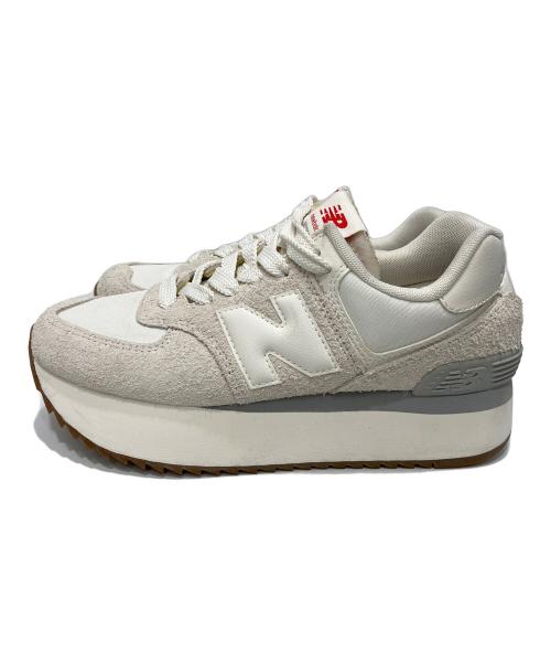 NEW BALANCE（ニューバランス）NEW BALANCE (ニューバランス) 574 ローカットスニーカー ベージュ サイズ:25cmの古着・服飾アイテム