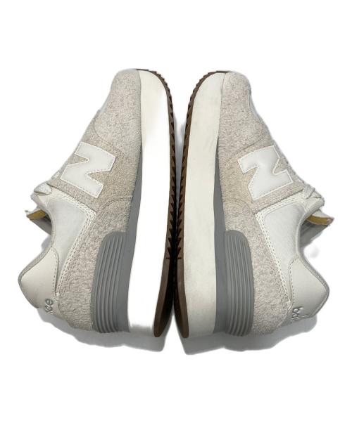 NEW BALANCE（ニューバランス）NEW BALANCE (ニューバランス) 574 ローカットスニーカー ベージュ サイズ:25cmの古着・服飾アイテム