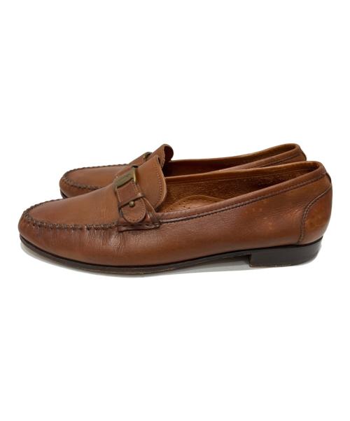 Salvatore Ferragamo（サルヴァトーレ フェラガモ）Salvatore Ferragamo (サルヴァトーレ フェラガモ) ストラップローファー ブラウン サイズ:9EEの古着・服飾アイテム