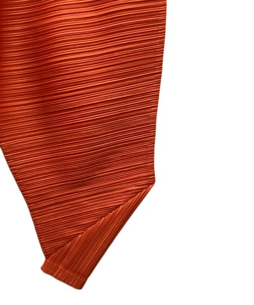 PLEATS PLEASE（プリーツプリーズ）PLEATS PLEASE (プリーツプリーズ) 変形クロップドプリーツパンツ オレンジ サイズ:1の古着・服飾アイテム