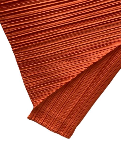 PLEATS PLEASE（プリーツプリーズ）PLEATS PLEASE (プリーツプリーズ) 変形クロップドプリーツパンツ オレンジ サイズ:1の古着・服飾アイテム