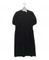 6(ROKU) BEAUTY&YOUTH（ロク ビューティーアンドユース）の古着「VOLUME SHORT SLEEVE DRESS（ボリュームショートスリーブドレス）」｜ブラック