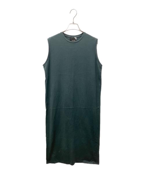 ATON（エイトン）ATON (エイトン) TANK TOP DRESS / ノースリーブワンピース グリーン サイズ:02の古着・服飾アイテム