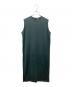 ATON（エイトン）の古着「TANK TOP DRESS / ノースリーブワンピース」｜グリーン