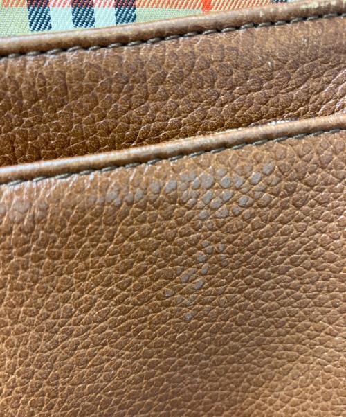 Burberry's（バーバリー）Burberry's (バーバリー) インナーノヴァチェックレザーショルダーバッグ ブラウンの古着・服飾アイテム