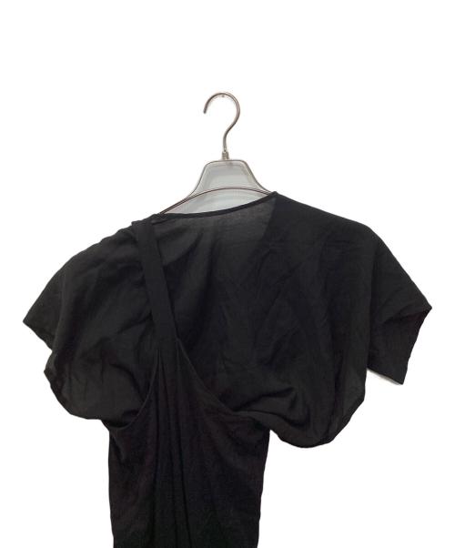LIMI feu（リミフゥ）LIMI feu (リミフゥ) ラップカットソー ブラック サイズ:Freeの古着・服飾アイテム