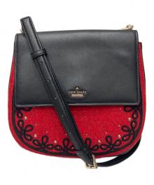 Kate Spade（ケイトスペード）の古着「切替ショルダーバッグ」｜レッド×ブラック