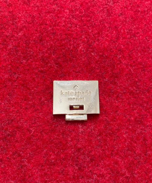 Kate Spade（ケイトスペード）Kate Spade (ケイトスペード) 切替ショルダーバッグ レッド×ブラックの古着・服飾アイテム
