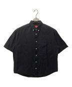 SUPREMEシュプリーム）の古着「Loose Fit S/S Oxford Shirt（ルーズフィットオックスフォードシャツ）」｜ブラック