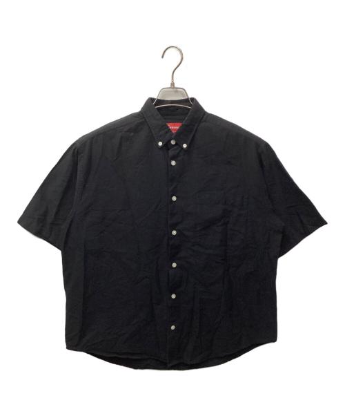 SUPREME（シュプリーム）Supreme (シュプリーム) Loose Fit S/S Oxford Shirt（ルーズフィットオックスフォードシャツ） ブラック サイズ:Sの古着・服飾アイテム