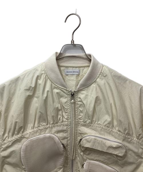 MAISON SPECIAL（メゾンスペシャル）MAISON SPECIAL (メゾンスペシャル) マルチポケットブルゾン アイボリー サイズ:Freeの古着・服飾アイテム