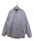 GOLDWINゴールドウイン）の古着「Fine Cotton Seersucker Striped Shirt」｜スカイブルー