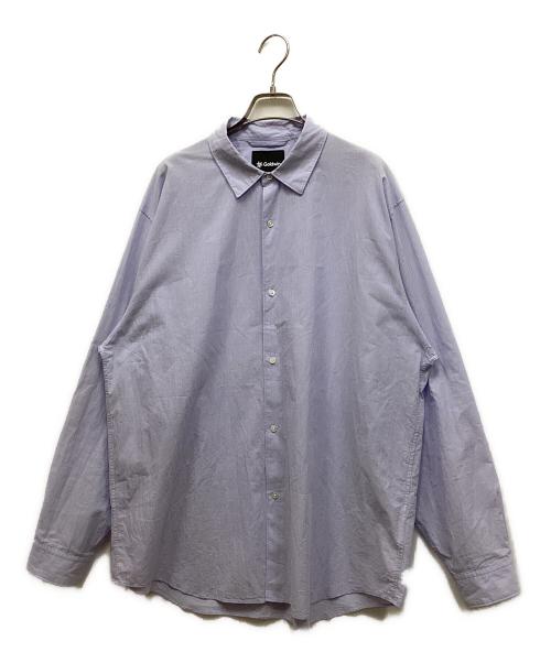 GOLDWIN（ゴールドウイン）GOLDWIN (ゴールドウイン) Fine Cotton Seersucker Striped Shirt スカイブルー サイズ:4の古着・服飾アイテム