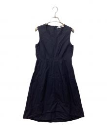 JIL SANDER（ジルサンダー）の古着「ノースリーブワンピース」｜ネイビー