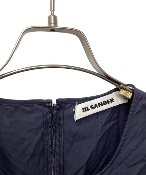 JIL SANDER（ジルサンダー）JIL SANDER (ジルサンダー) ノースリーブワンピース ネイビー サイズ:34の古着・服飾アイテム